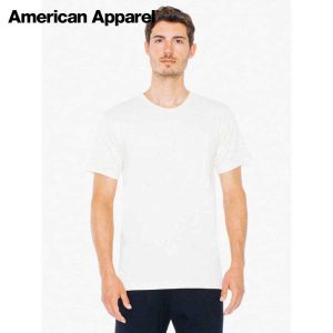 American Apparel 2001ORGW 4.3oz Organic Fine Jersey T-Shirt (US Size)