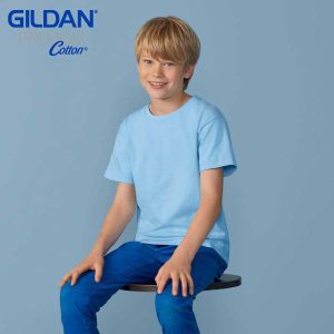 Gildan 76000B 5.3oz Premium Cotton Youth Ring Spun T-Shirt