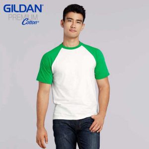 Gildan 76500 5.3oz Adult Ring Spun Raglan T-Shirt