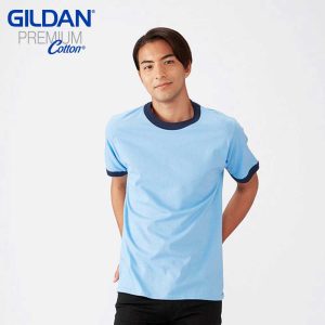 Gildan 76600 5.3oz Adult Ring Spun Ringer T-Shirt