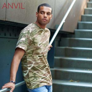 ANVIL 939 4.9oz Adult Midweight Camouflage T-Shirt (US Size)