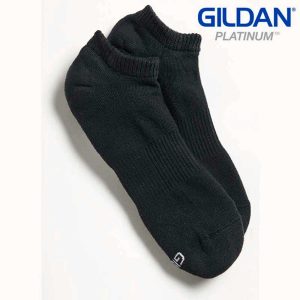 Gildan Platinum GP711 Men’s No Show Socks – Black (6 PAIR)