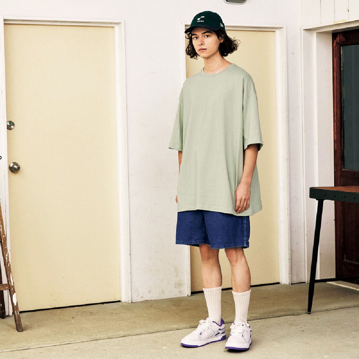 Height 175cm xl size 193. Sage green wear