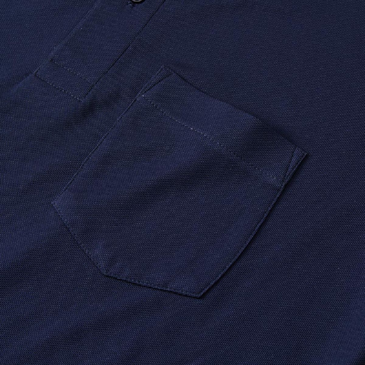 With a convenient pocket on the left chest